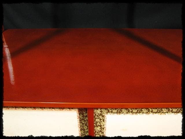 即中斎好 紹鴎棚 糸目 春慶 十三代 無盡宗左 表千家 棚物 f260