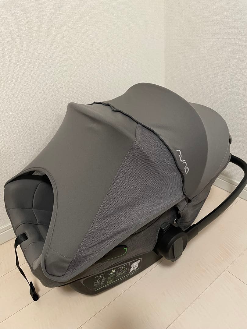 nuna pipa next n ベビーシート グレー 日よけ付き