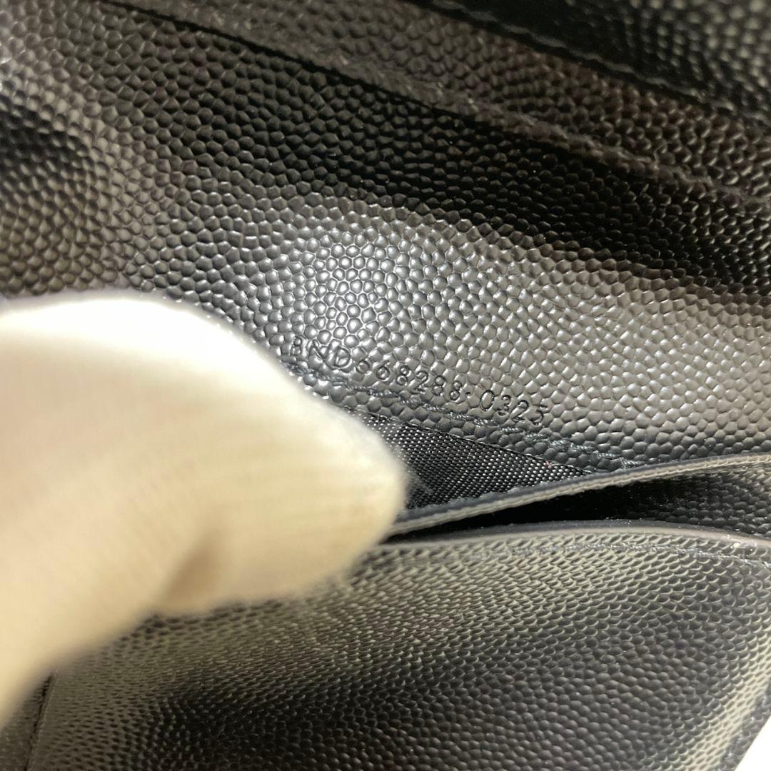 くんくん様 　サンローラン　折り財布　キャビアスキン　極美品‼️