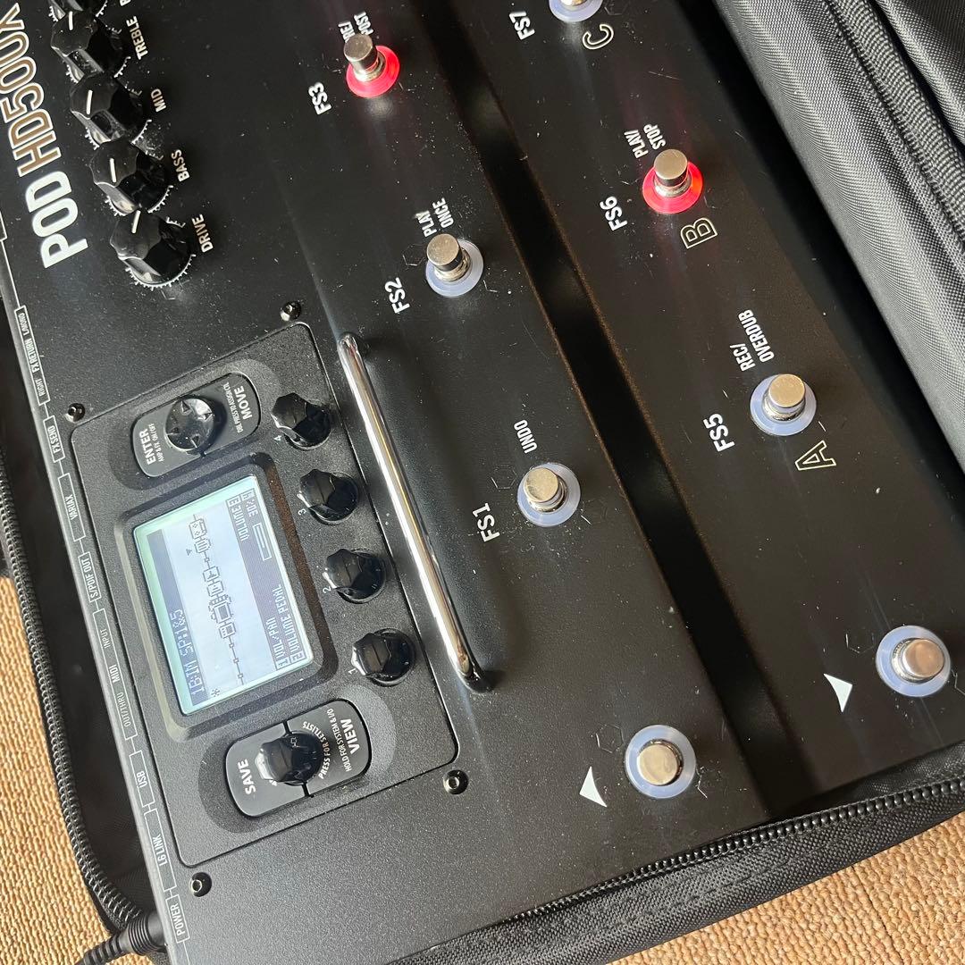 LINE6 POD HD500X マルチエフェクター＆専用ケース