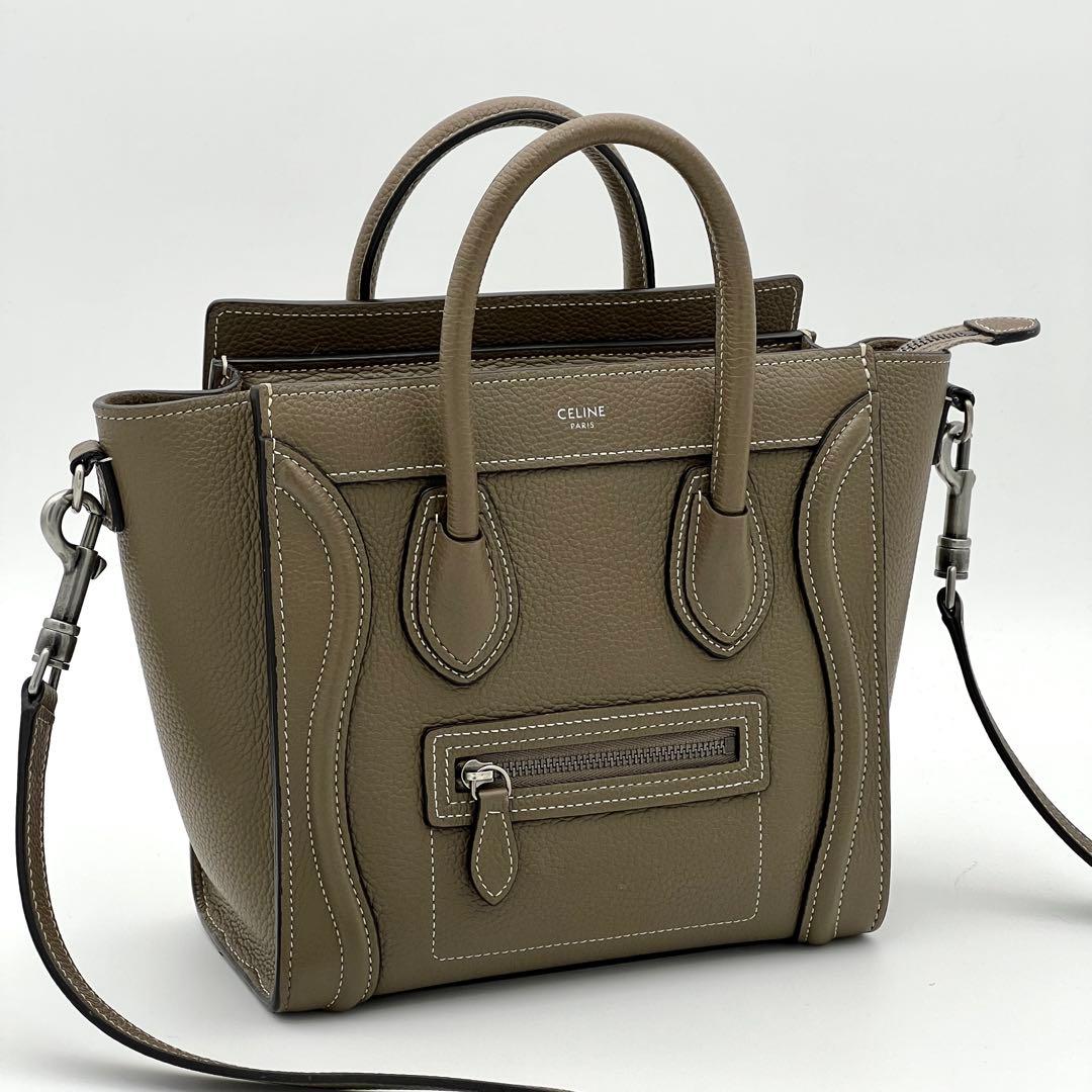 【新ロゴ・最高級美品】セリーヌ ラゲージ ナノ 2way ハンドバッグ スリ