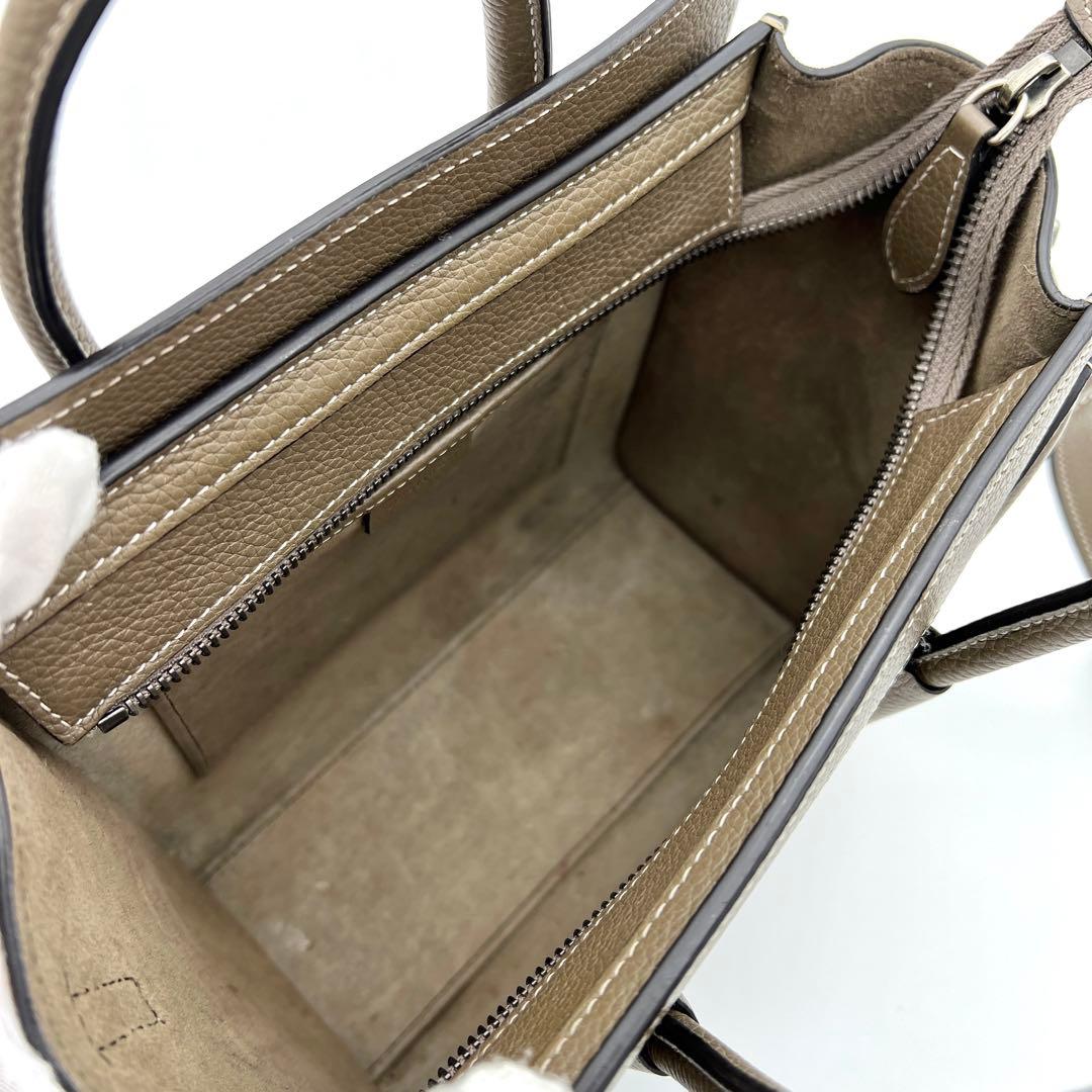 【新ロゴ・最高級美品】セリーヌ ラゲージ ナノ 2way ハンドバッグ スリ