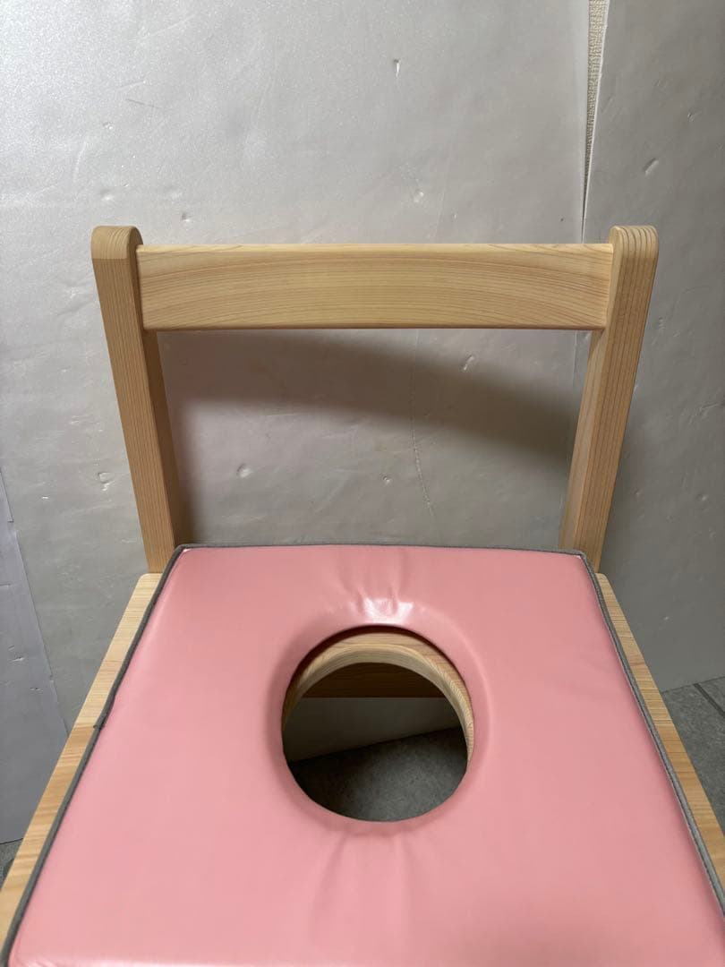 背もたれ付き　よもぎ蒸し　椅子　チェア　クッション付き