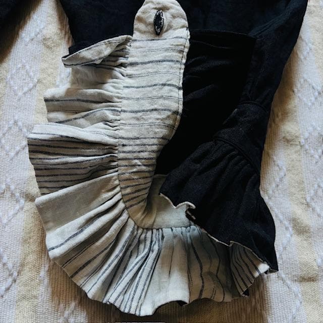 値下！極レア極美品！nolumさん　ドロワーズ　黒　リネンパンツ　ギャザーパンツ