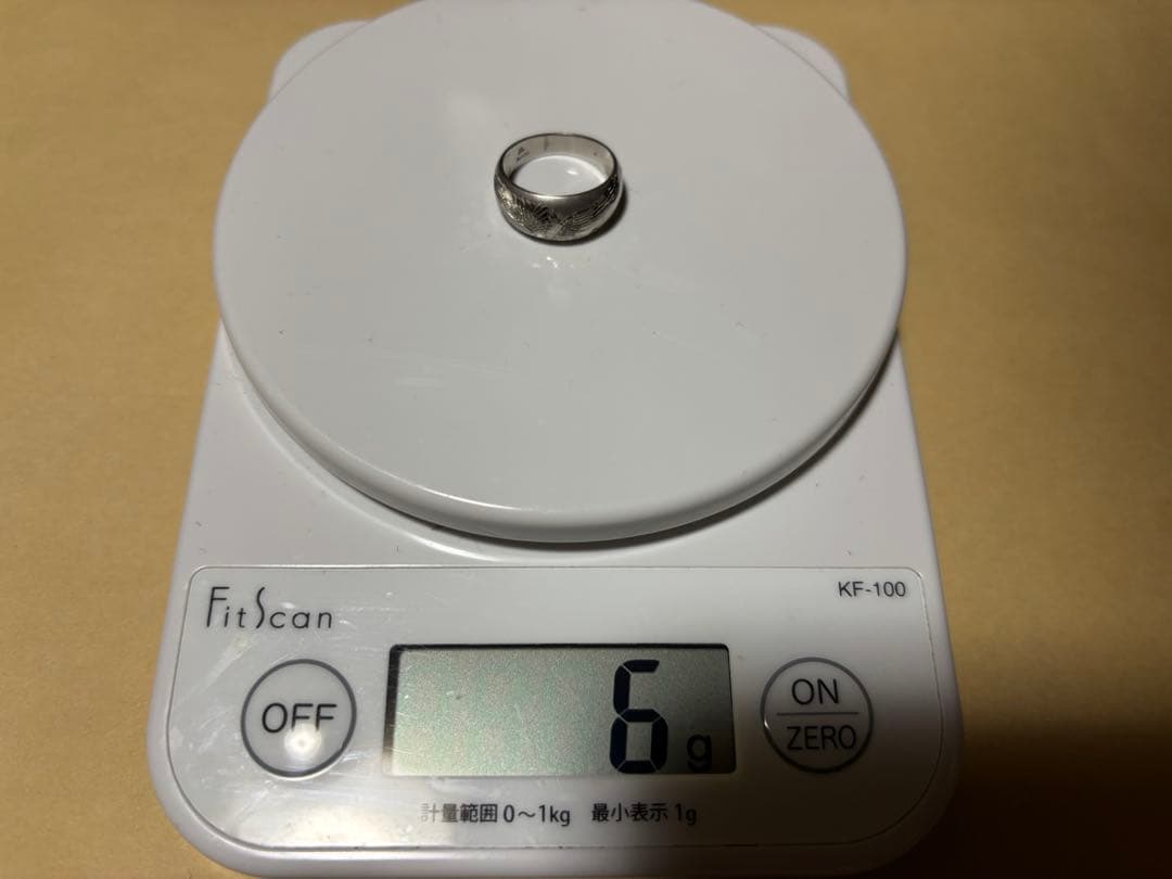 中古美品 Pt900プラチナリング 6g