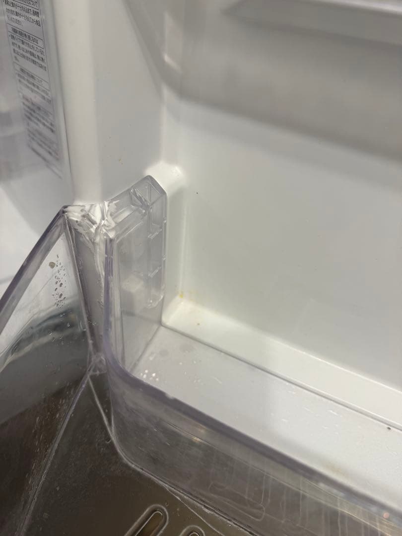 冷蔵庫　シルバー 引き出し式