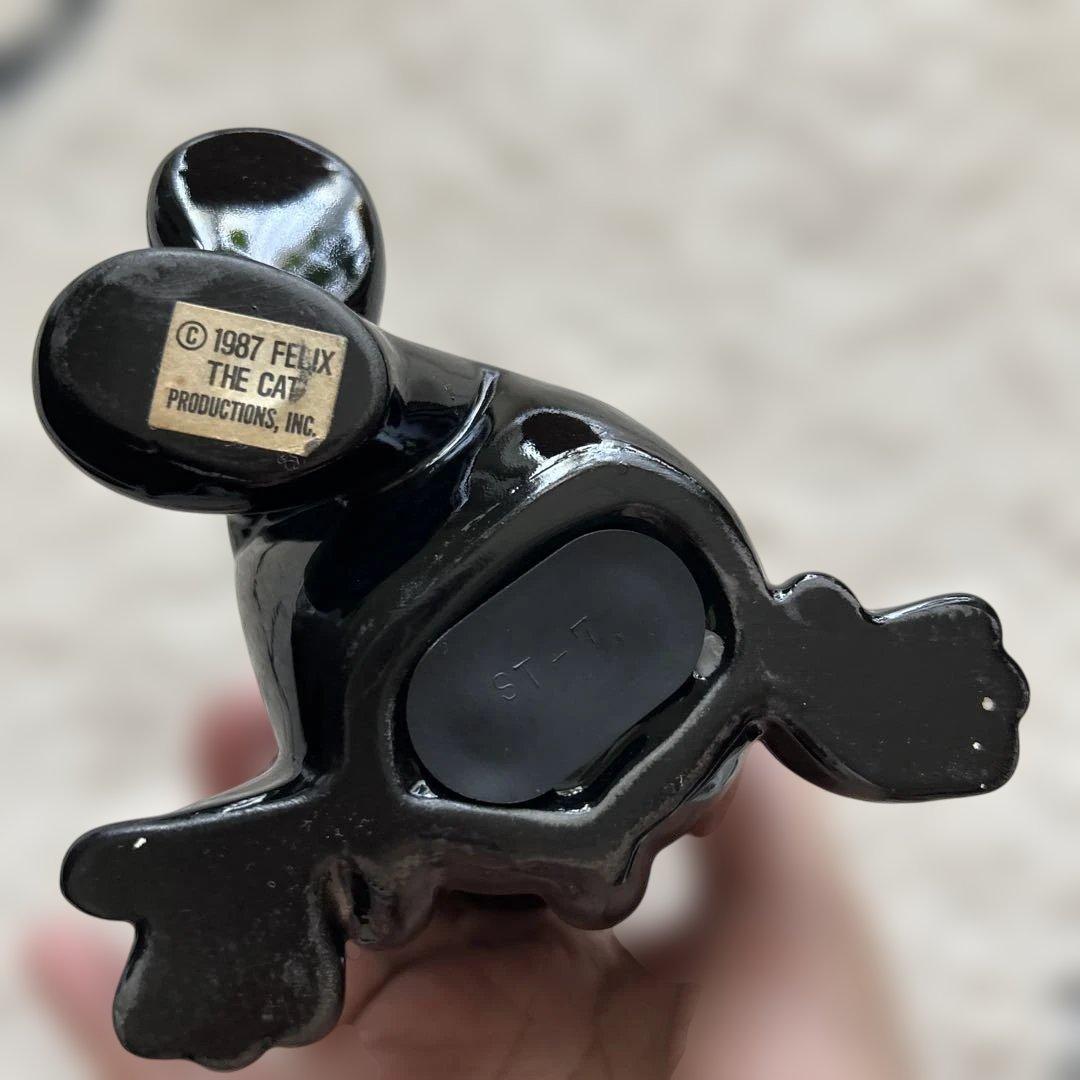 週末値下げFelix the cat フィリックス　陶器　貯金箱　レトロ1987
