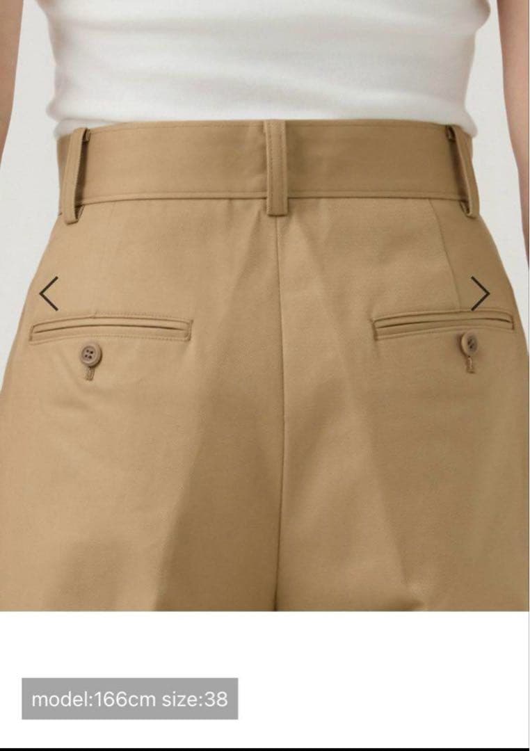 新品未使用 カオス chaosツータックチーノパンツ　38