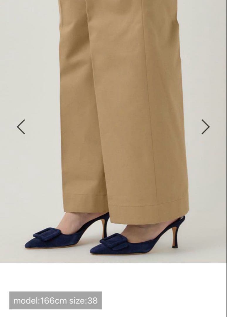 新品未使用 カオス chaosツータックチーノパンツ　38