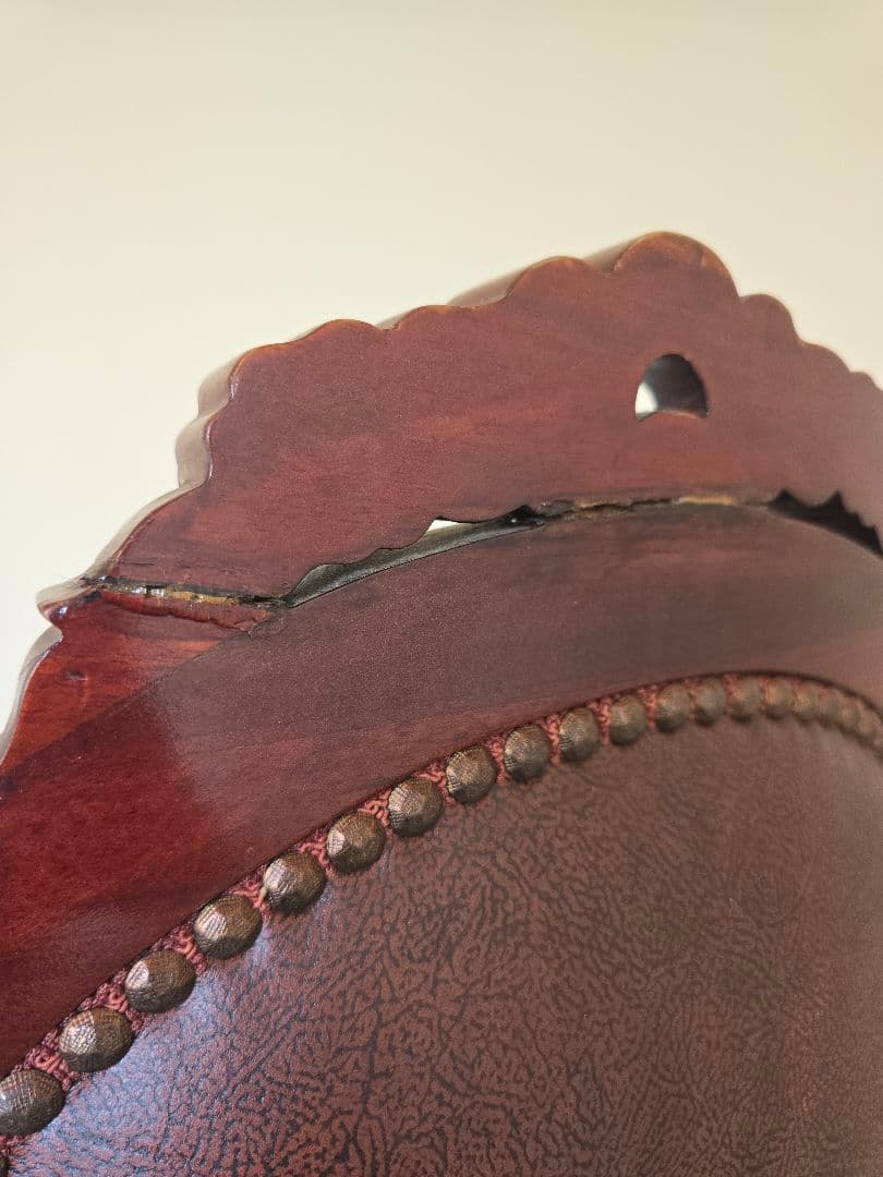 アンティーク ヴィンテージ 椅子 レトロ チェア クラシック木製ブラウンチェア