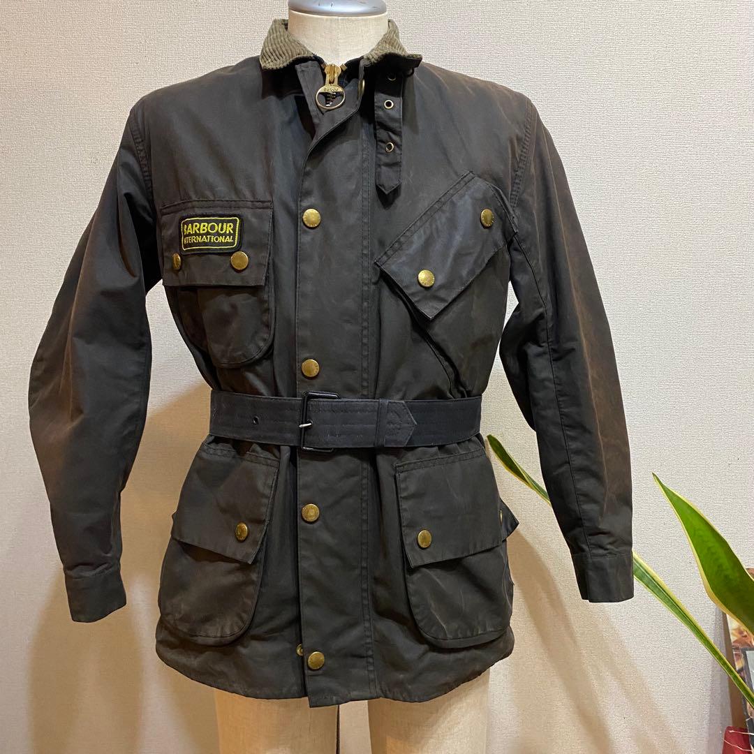 【90's】barbour international オイルドジャケット　36
