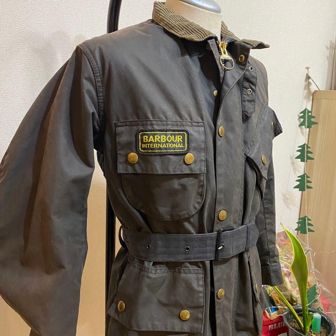 【90's】barbour international オイルドジャケット　36