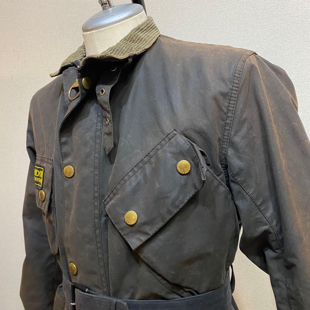 【90's】barbour international オイルドジャケット　36