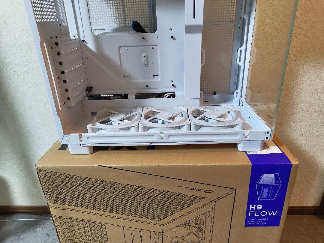 NZXT H9 FLOW ホワイト PCケース White 白