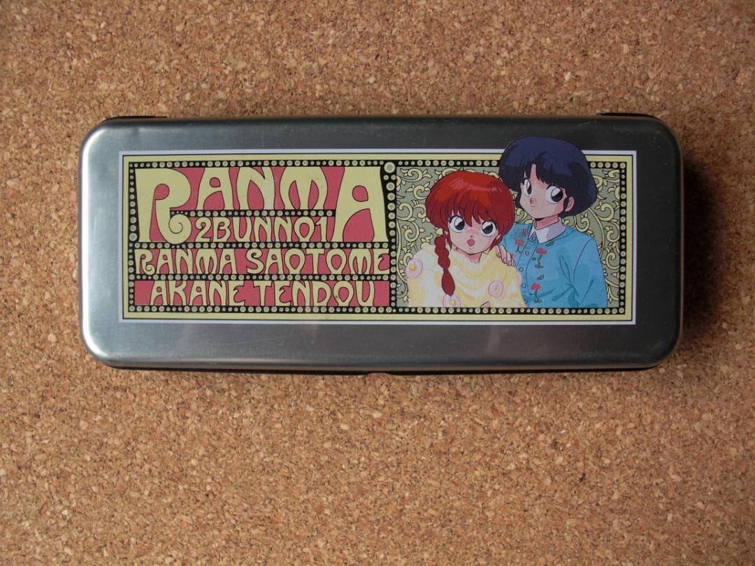 平成レトロ　当時物　らんま1/2　うちわ型の飾り　メモ帳、ペンケース　３点セット