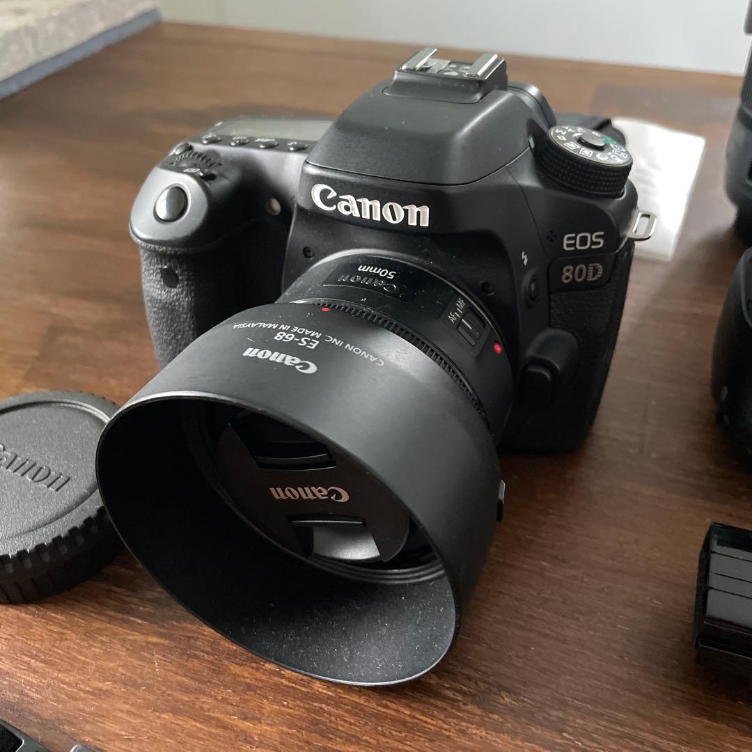 [ピーム]Canon EOS 80D デジタル一眼レフカメラ+レンズ2個