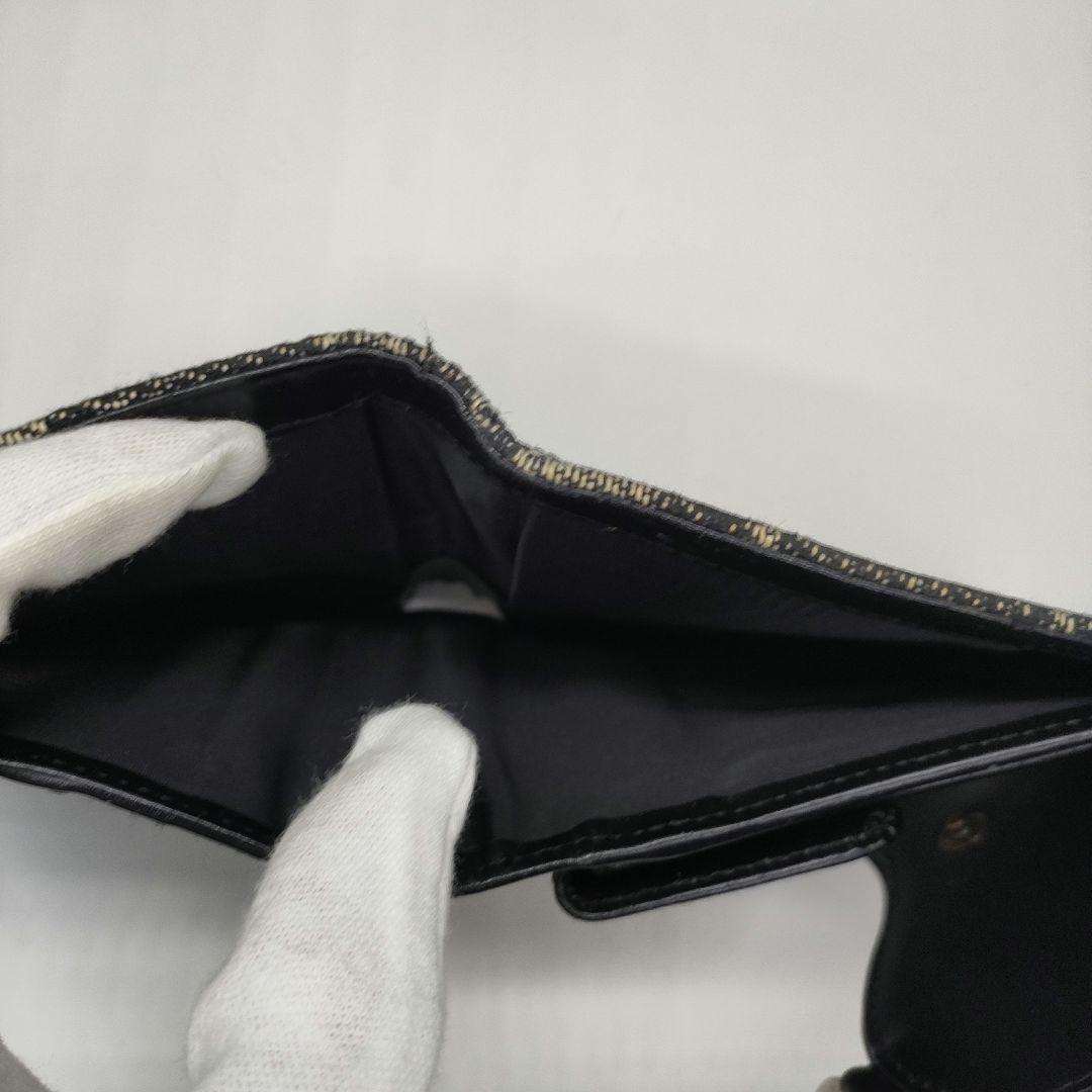 【極美品】ディオール オブリーク ジャガード サドル CD金具 三つ折り財布