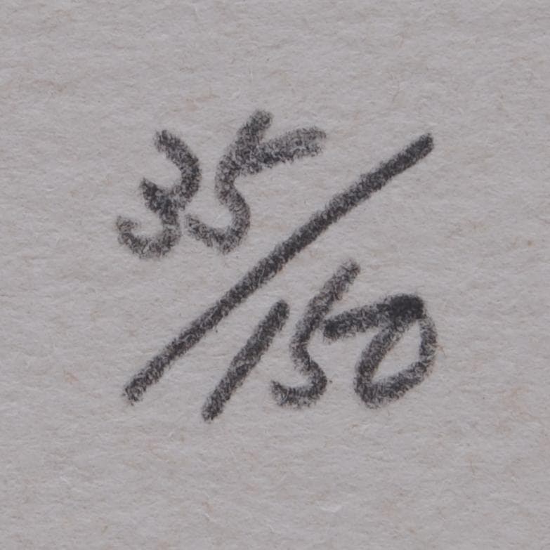 小磯良平 リトグラフ 「 フランス人形 」 梅田画廊 直筆 鉛筆 サイン