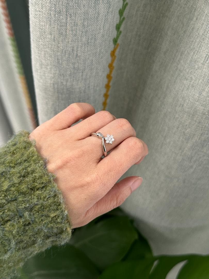 リングPT900 ダイヤモンド0.31ct #10