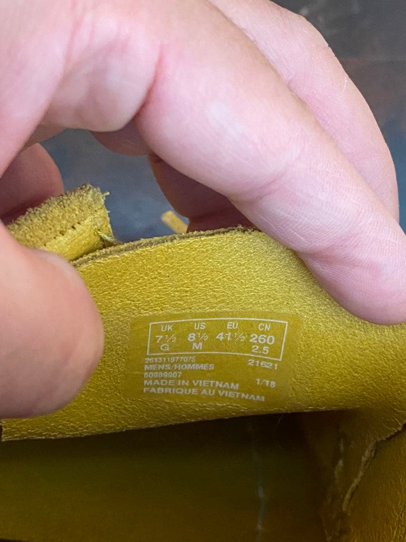 Clarks Weaver/クラークス ウィーバー イエローモカシン