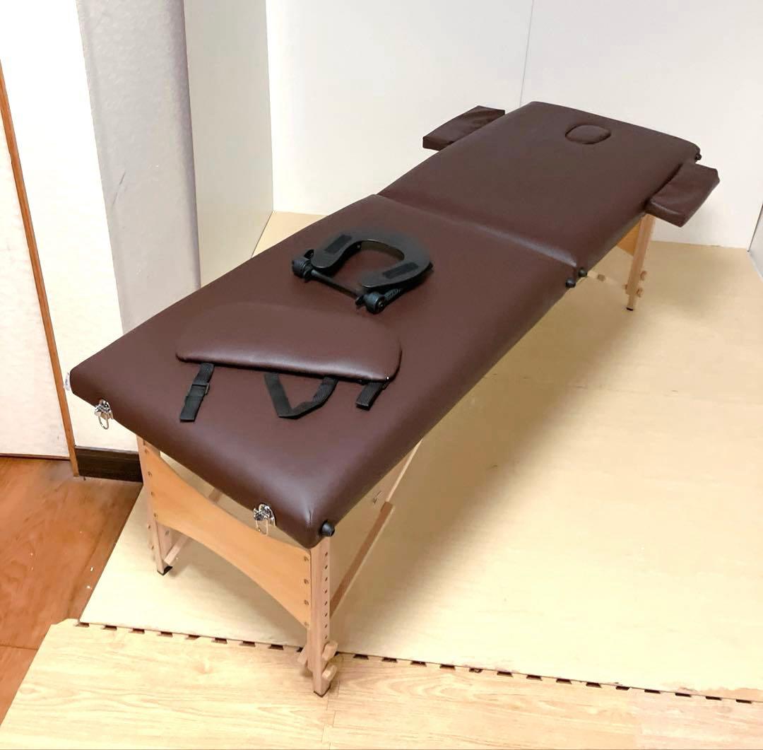 未使用　折りたたみ　エステベッド　マッサージベッド　持ち運びカバー付き