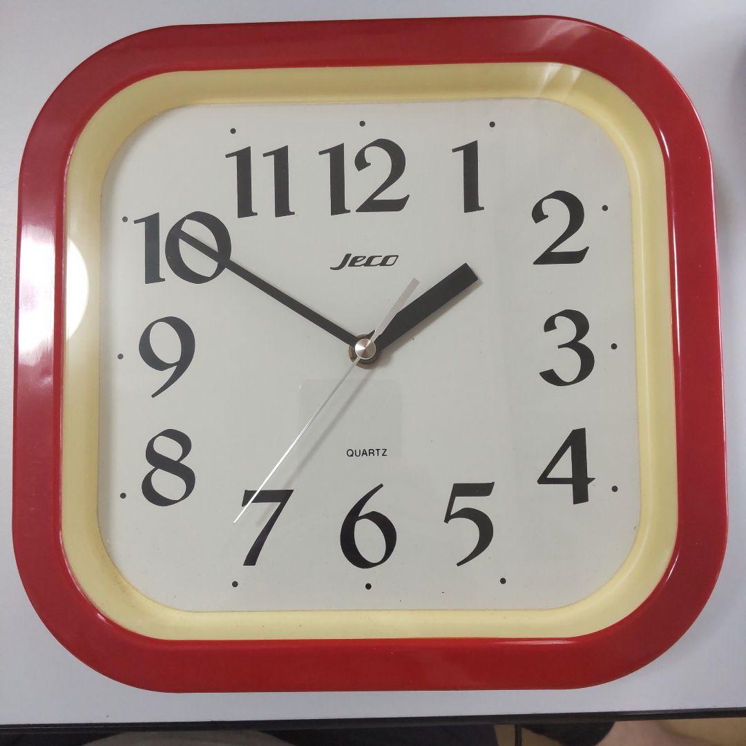 【動作品】Jeco 壁掛け時計 昭和レトロ ミッドセンチュリー アンティーク