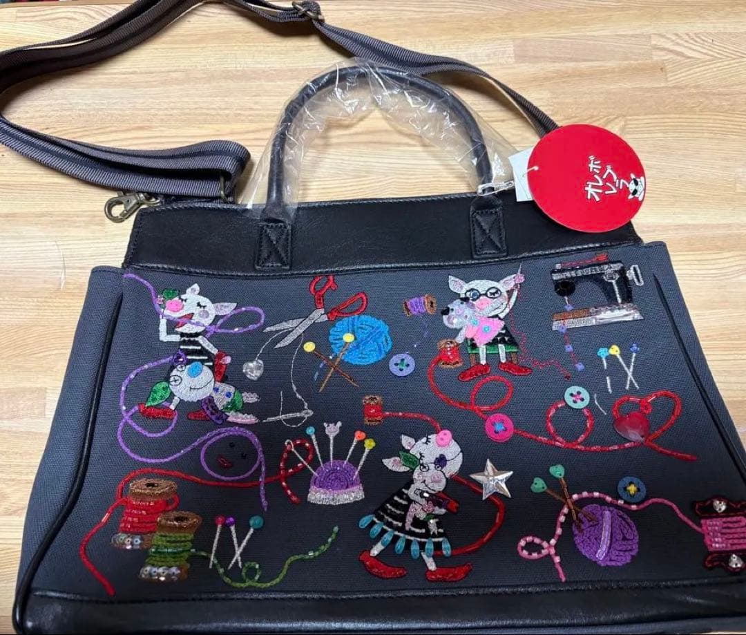 アルベロベロ ビーズ刺繍ハンドバッグ