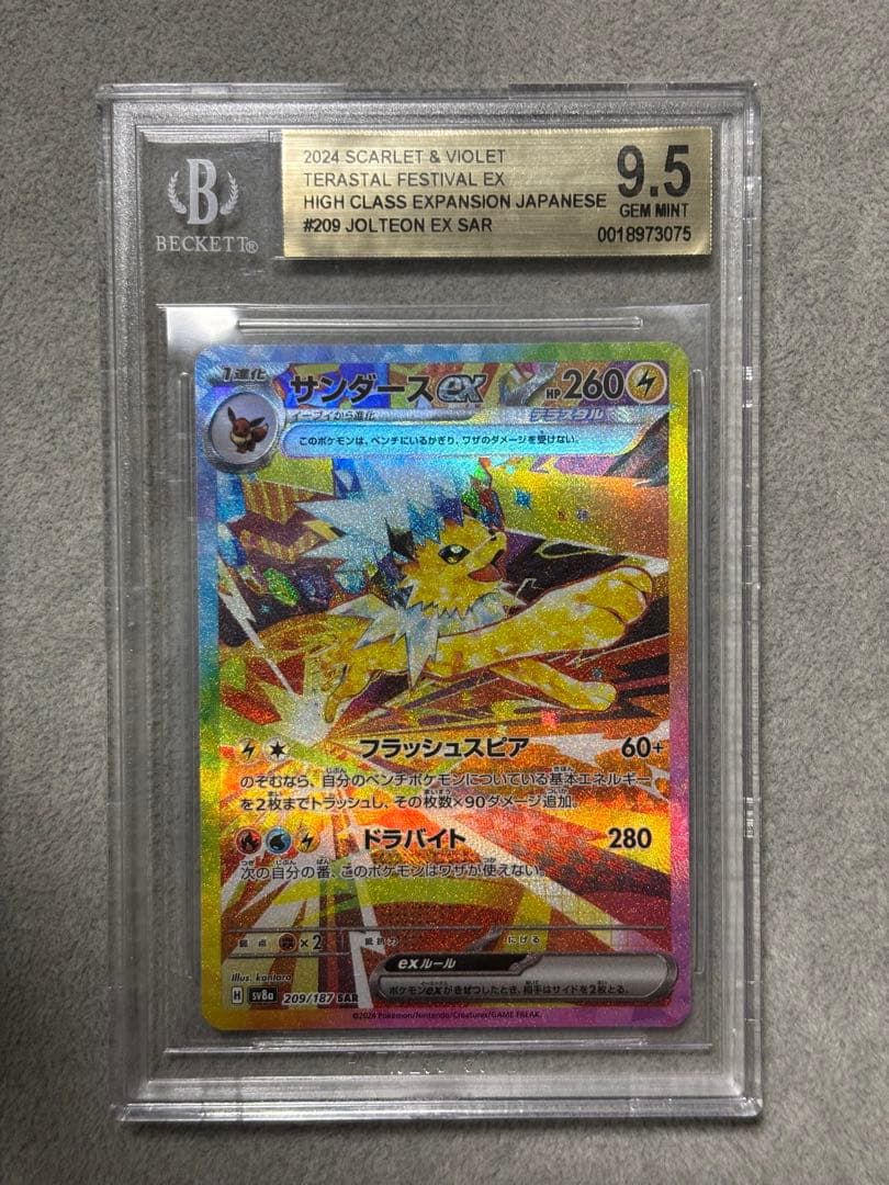 BGS9.5 サンダースex SAR SV8a テラスタルフェスex