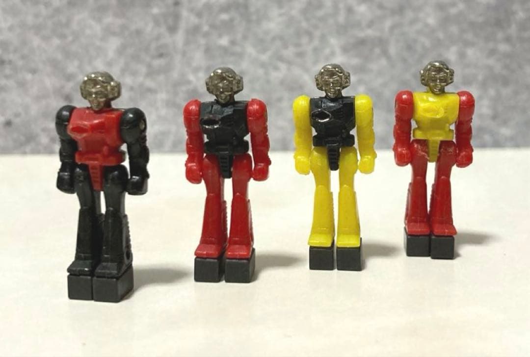 ダイアクロン 隊員 赤黒 黄黒 ほか4点 当時物 タカラ