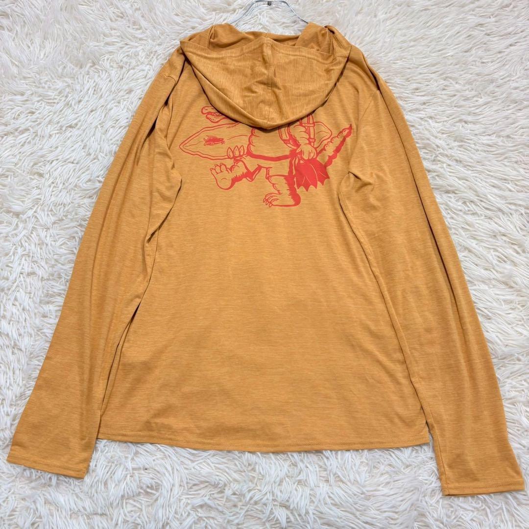 y8439 美品✨パタゴニア 薄手パーカー キャプリーン グラフィック フーディ