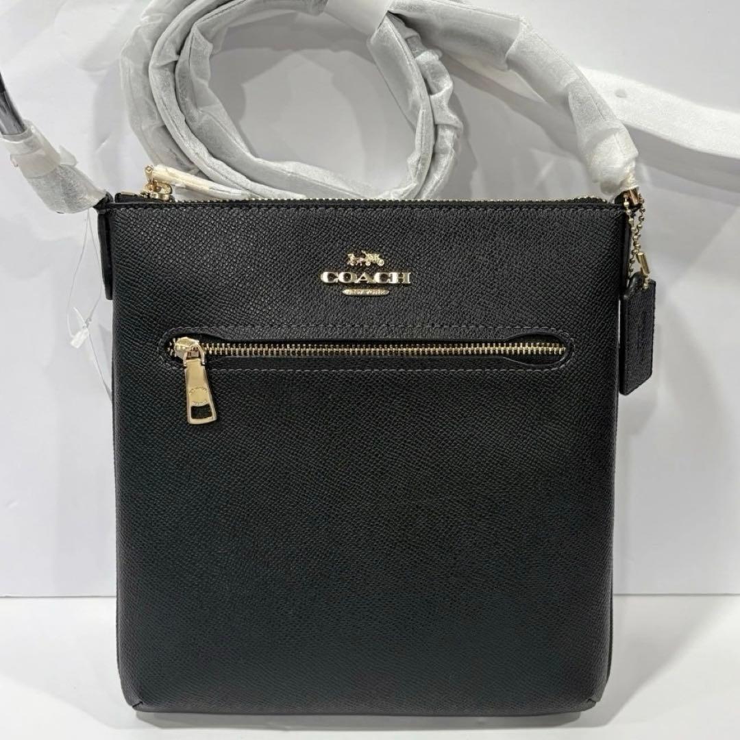 新品　正規品☆COACH ショルダーバッグ ブラック　レザー　ショルダーバッグ