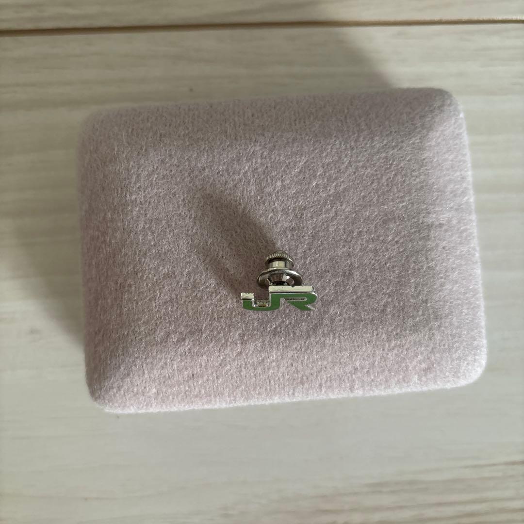 JRロゴ ピンバッジ グリーン　希少　JR社章