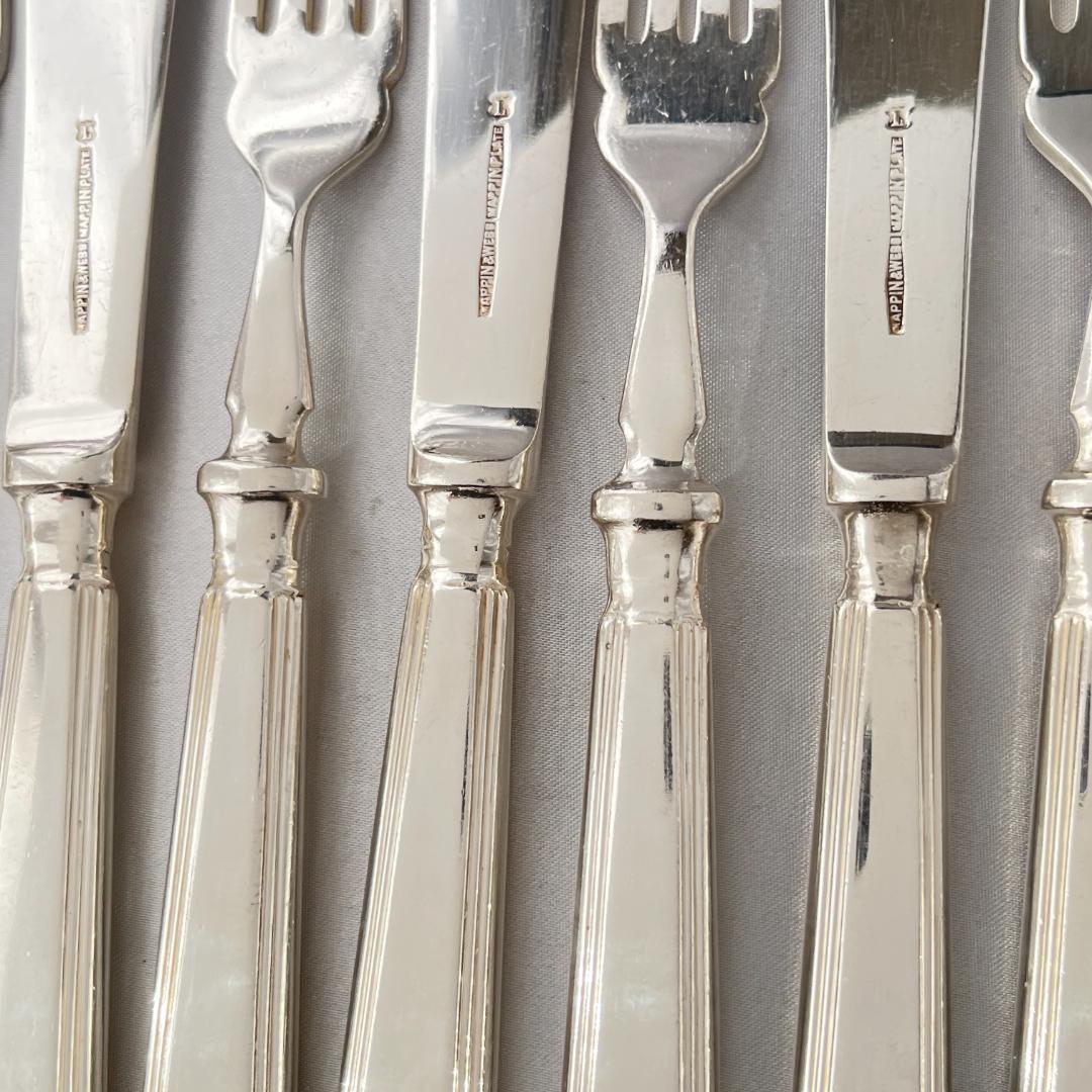 【Mappin & Webb】 アールデコ カトラリーセット 12本組 マッピン