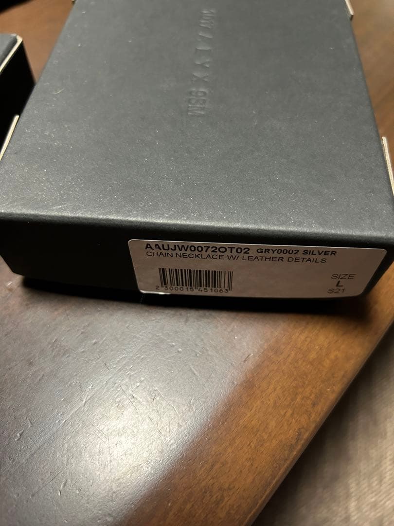 21SS 1017 ALYX 9SM シルバーチェーンブレスレット