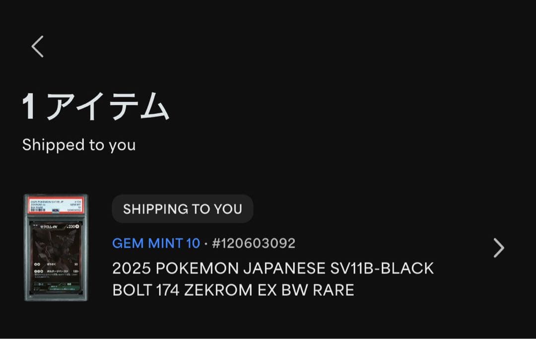 ゼクロムex BWR Zekrom ex BWR GEM MT 10 PSA10