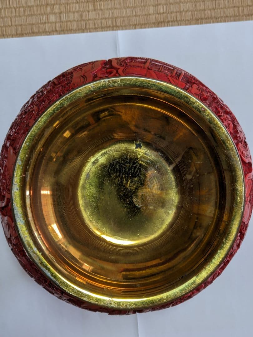 ♦中国美術伝統工芸品 楼閣図 瓶 置物 飾り ディスプレイ 骨董品