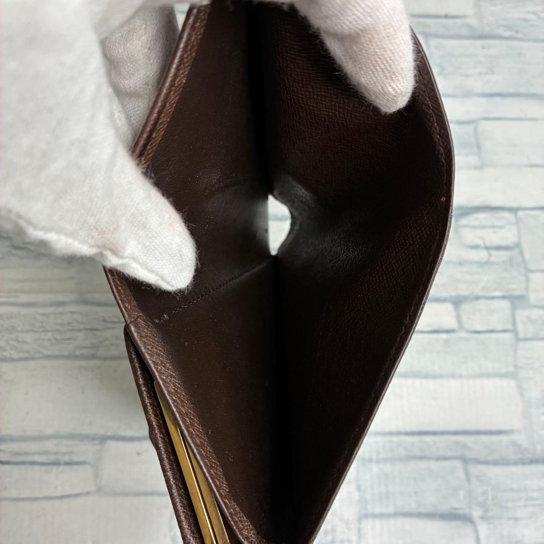 極美品　55 LOUIS VUITTON ルイヴィトン 二つ折り財布　がま口