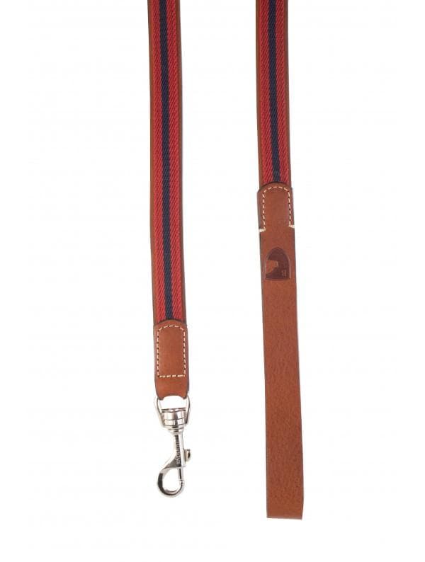 スペイン製 高級犬用リードと首輪セットBaseball Red（小型犬 中型犬）