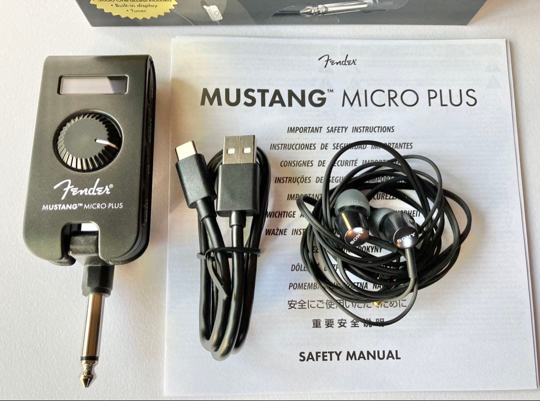 Fender Mustang Micro Plus 美品 SONYイヤホン付