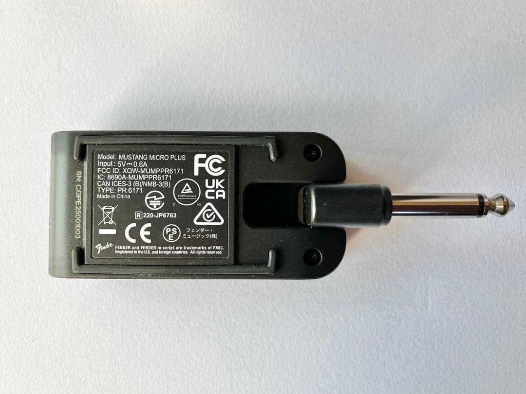 Fender Mustang Micro Plus 美品 SONYイヤホン付