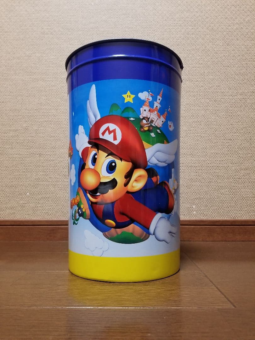 任天堂　Nintendo　スーパーマリオ　くろがね　スチール　ボックス　筒箱