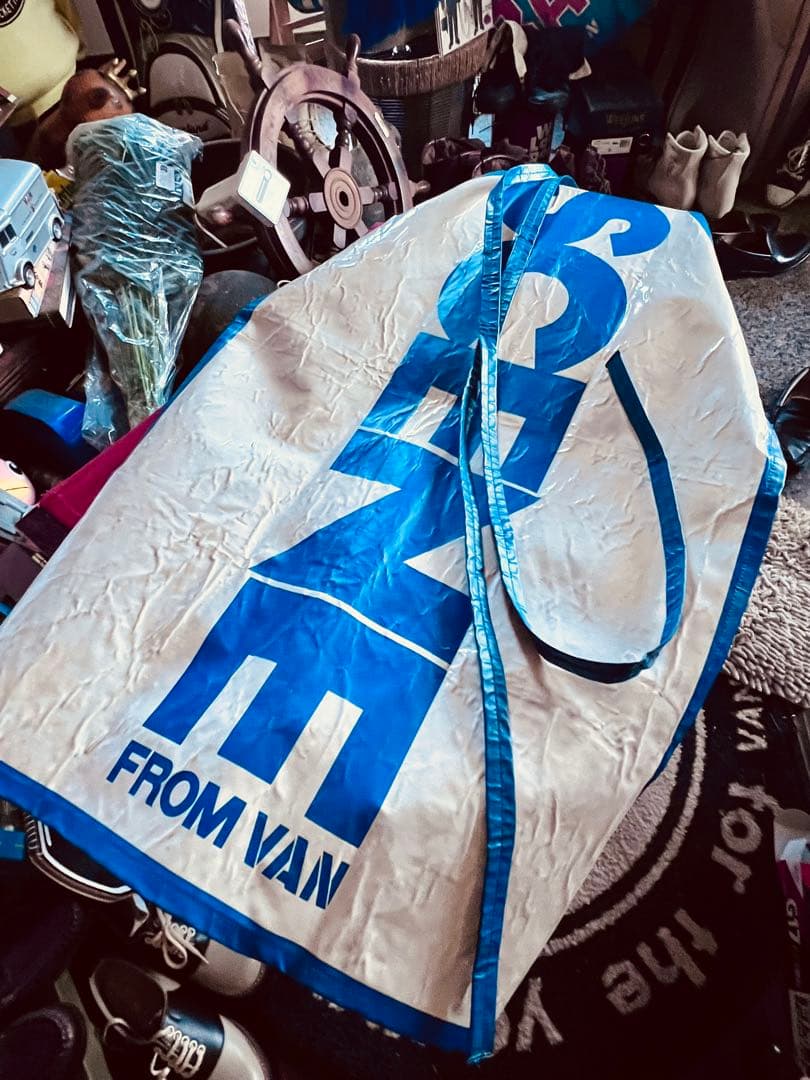 値引旧VAN 1976年頃、SCENEのナイロンエプロン店内ディスプレイ品