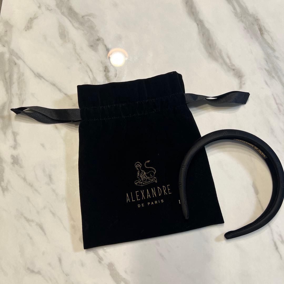 カデナさん専用 ALEXANDRE DE PARIS ブラックヘアバンド