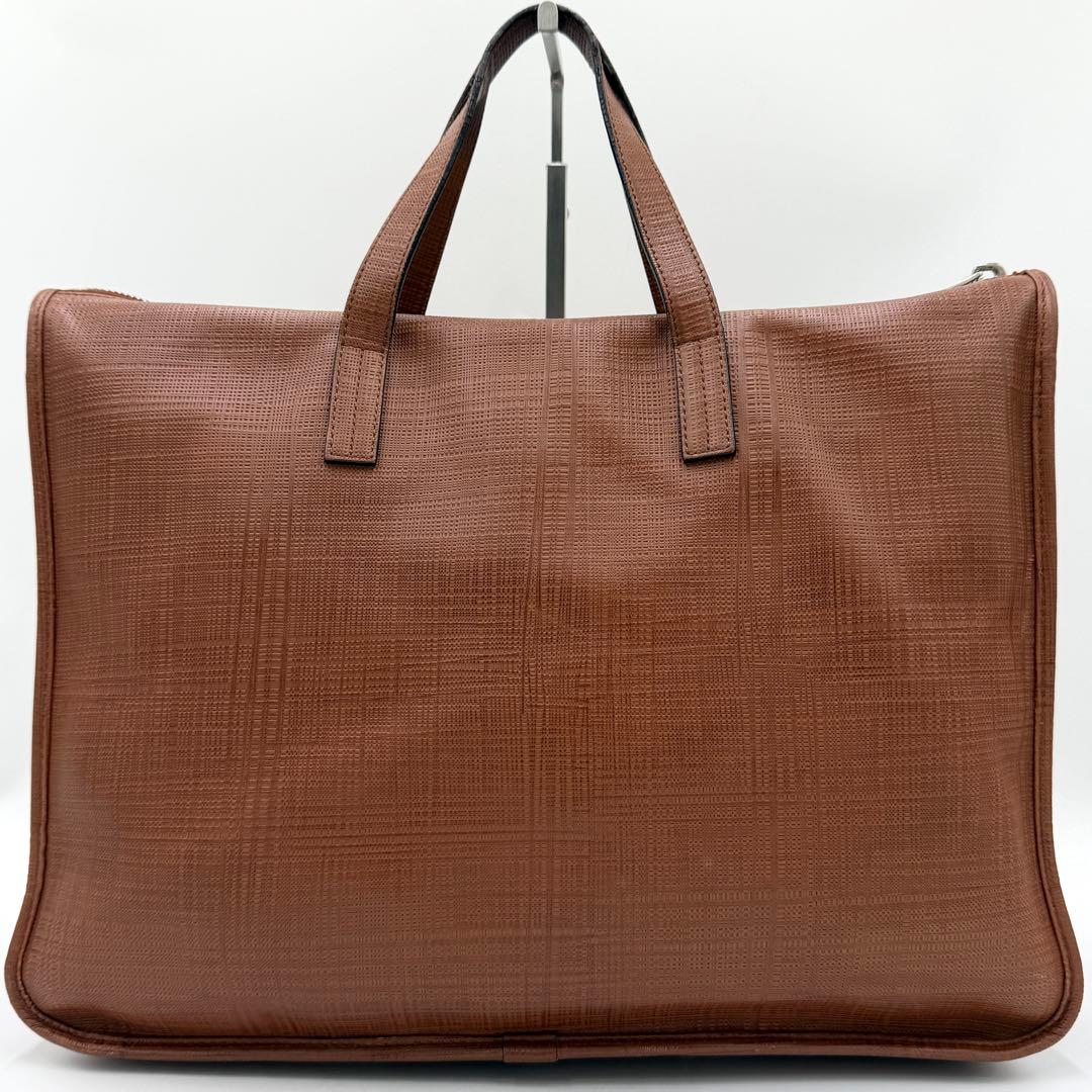 【専用】ロエベ ブリーフケース ニュートレド アナグラム レザー 現行 ブラウン