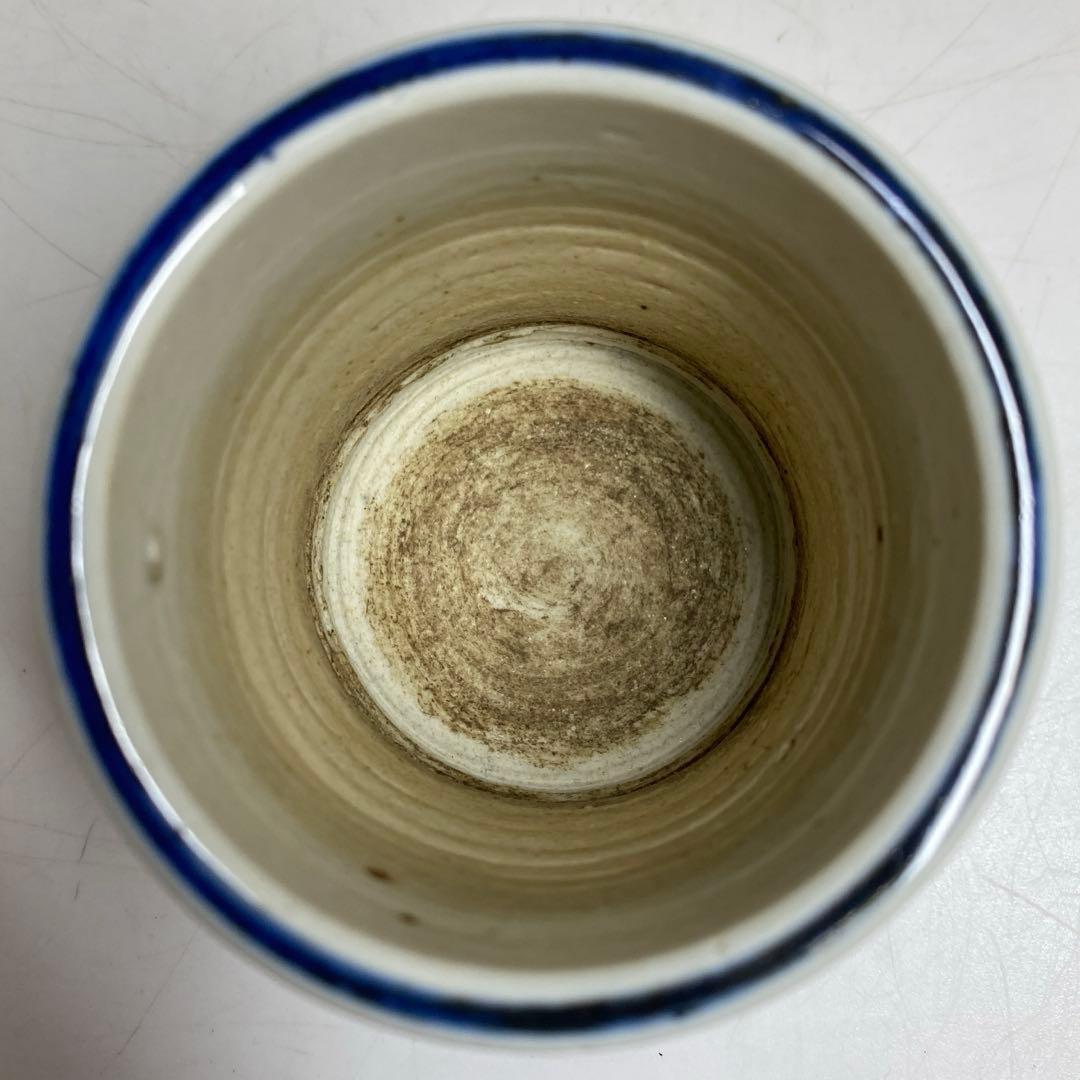 中国清朝時代　釉哀紅筆入筒　高さ6.8㎝　トヒチ　東な8-0121☆2F