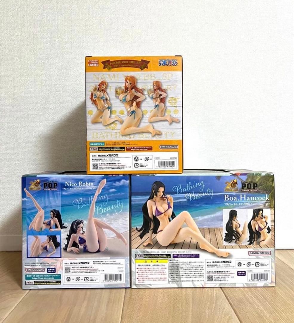 P.O.Pワンピース Ver.BB 20th ナミ ロビン ハンコック