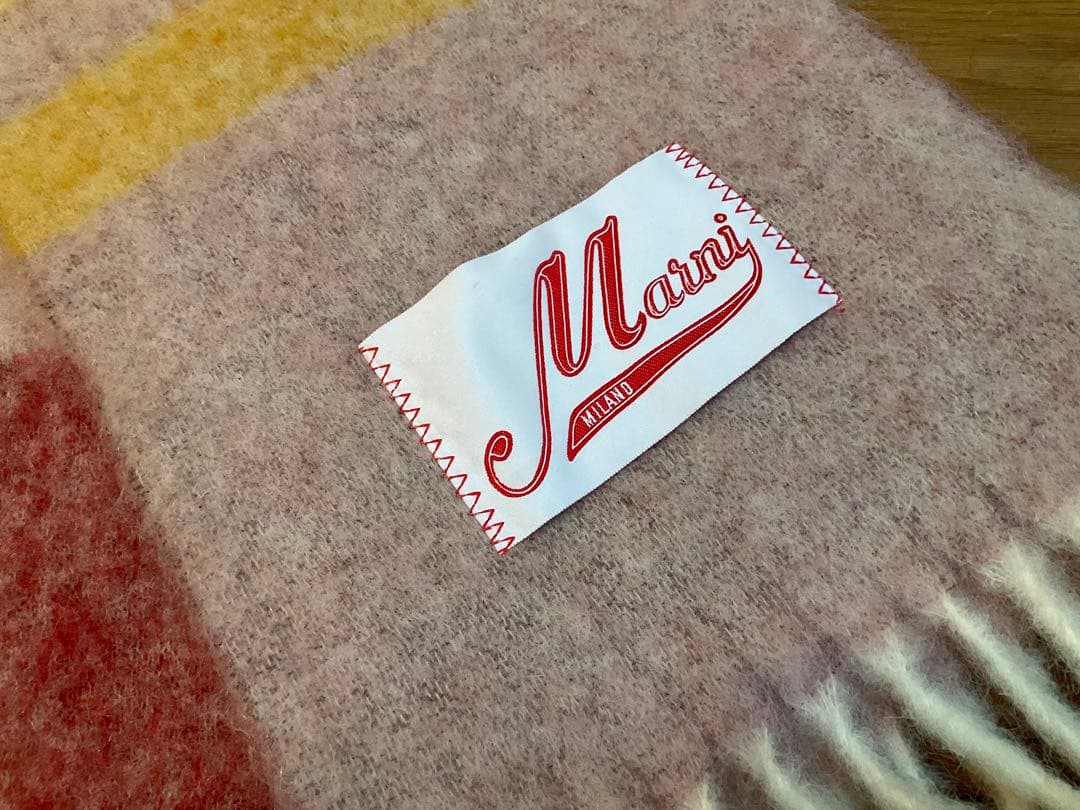 ◾️廃盤カラー◾️MARNI マルニ◾️フリンジマフラー◾️アルパカ×モヘア