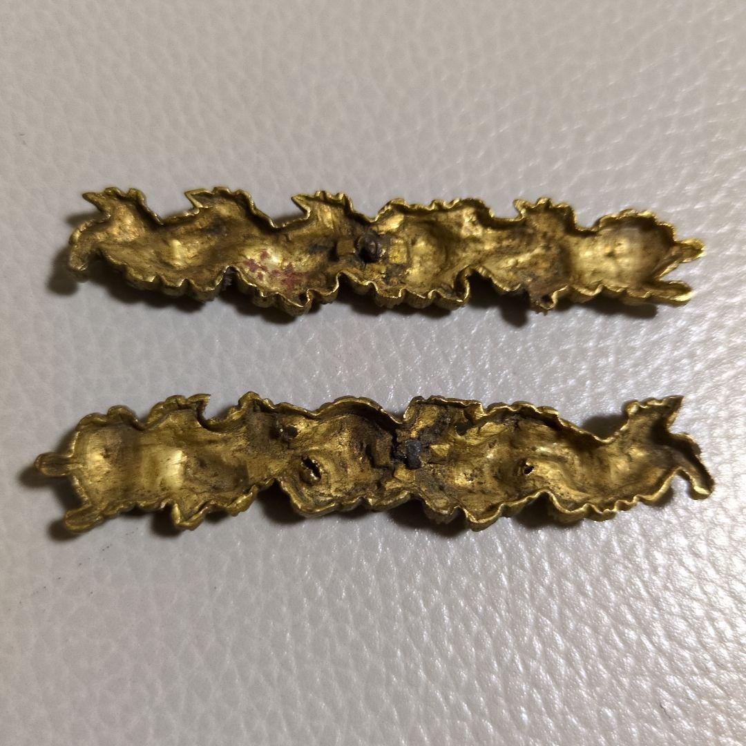 時代刀装具 無銘 金色絵 五疋獅子図目貫 目貫 武具 古金工 古美術 日本刀
