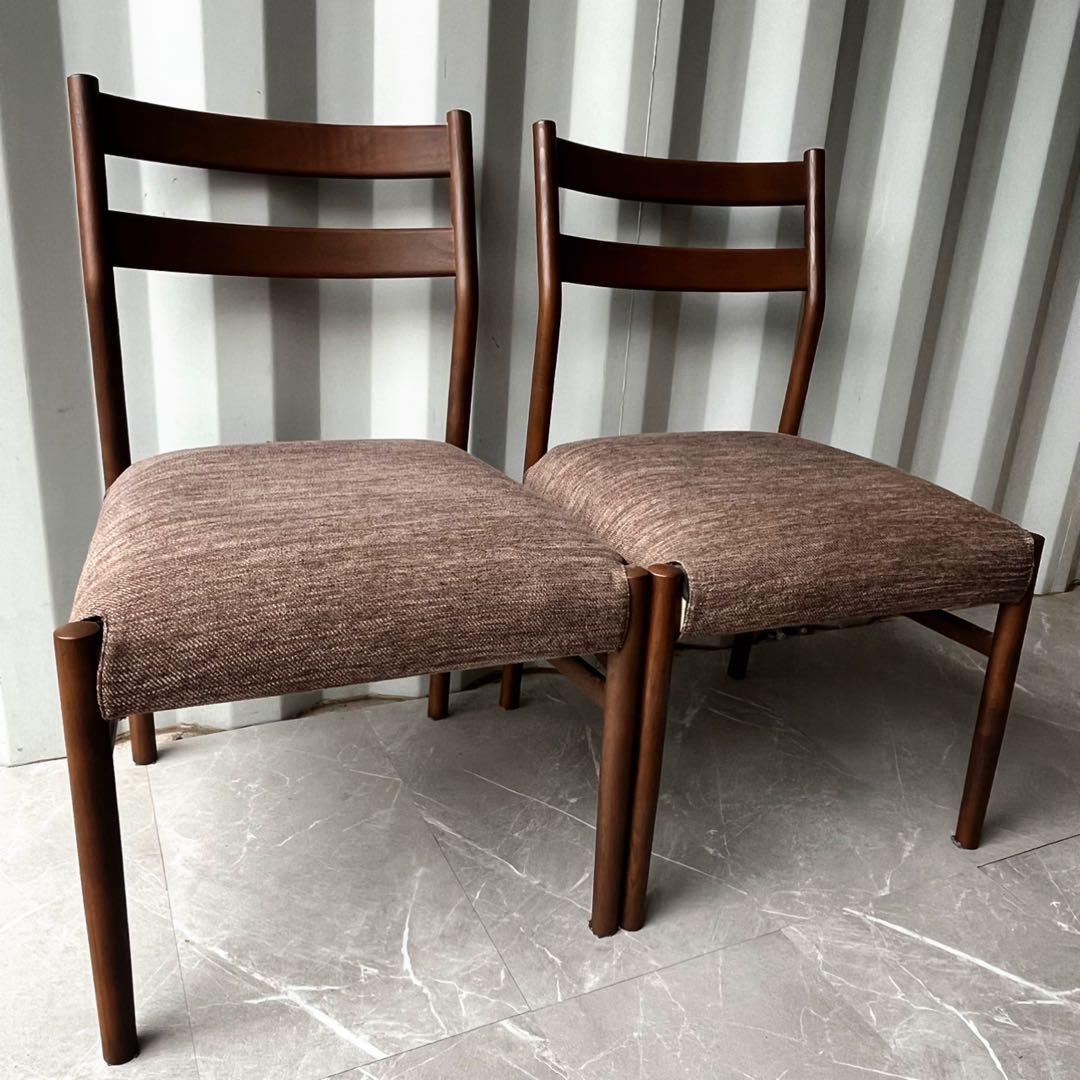 取付無料！ニトリ nコレクション 天然木北欧風おしゃれブラウンダイニングセット✨