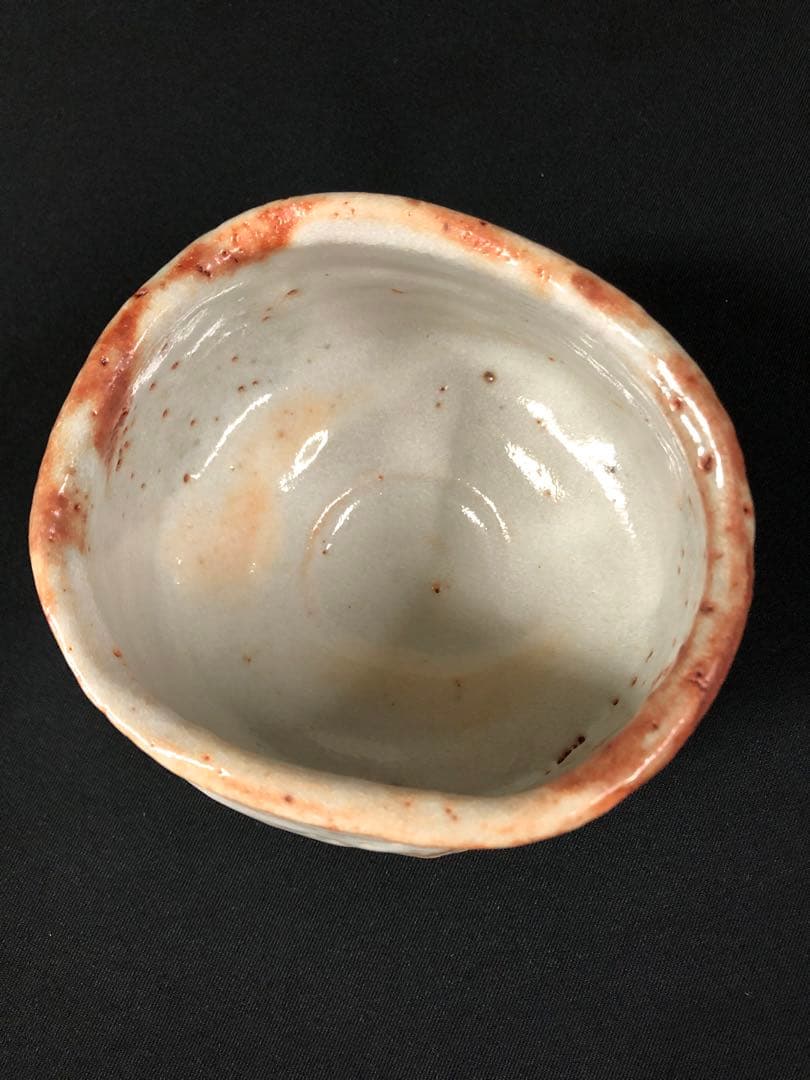 奥磯太覚＊志野茶碗＊陶芸品＊美濃焼＊茶碗